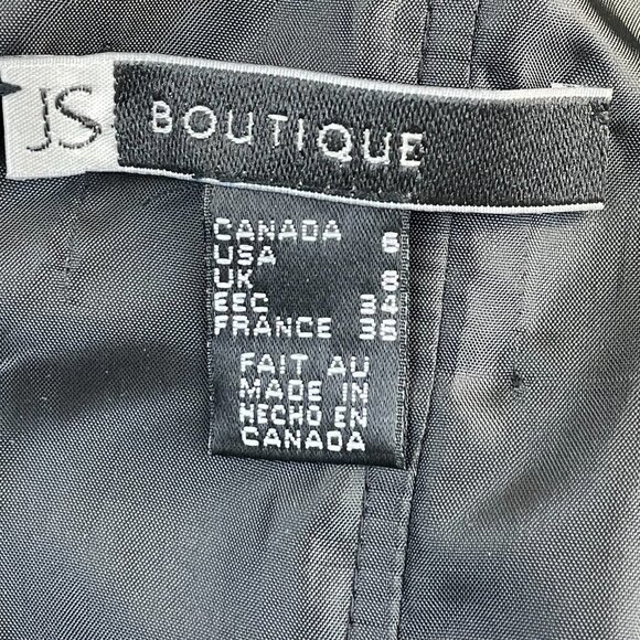 J S Boutique NWT Black Dress Size 6 - Picture 6 of 10